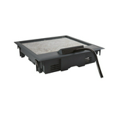 Padlódoboz csapófedél betonba szürke 230mm 55mm-padlóburkolat 8-modul KD3 Q2S R5 7011 Electraplan
